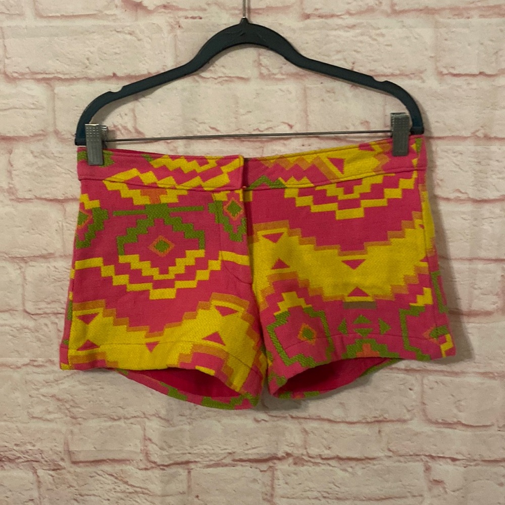 Judith March mid-rise southwest print shorty shorts